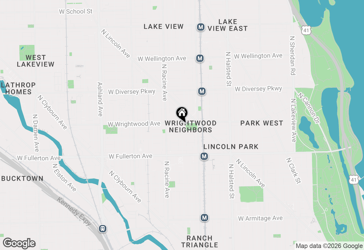 Map of 2548 N Seminary Avenue #2, Chicago, IL 60614