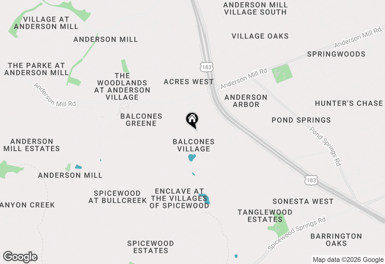 Map of 9105 Balcones Club Dr, Austin, TX 78750