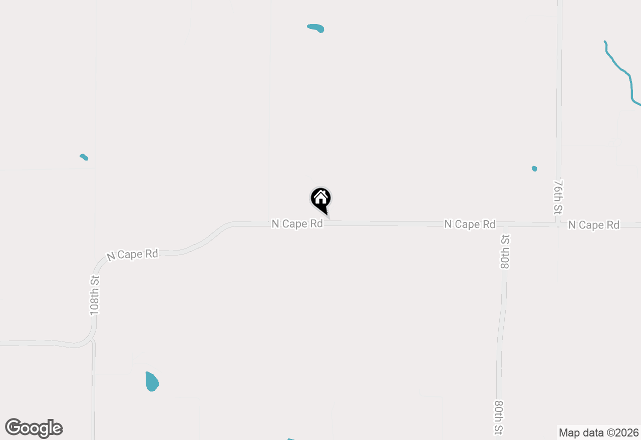 Map of 9328 County Road K Rd, Franksville, WI 53126