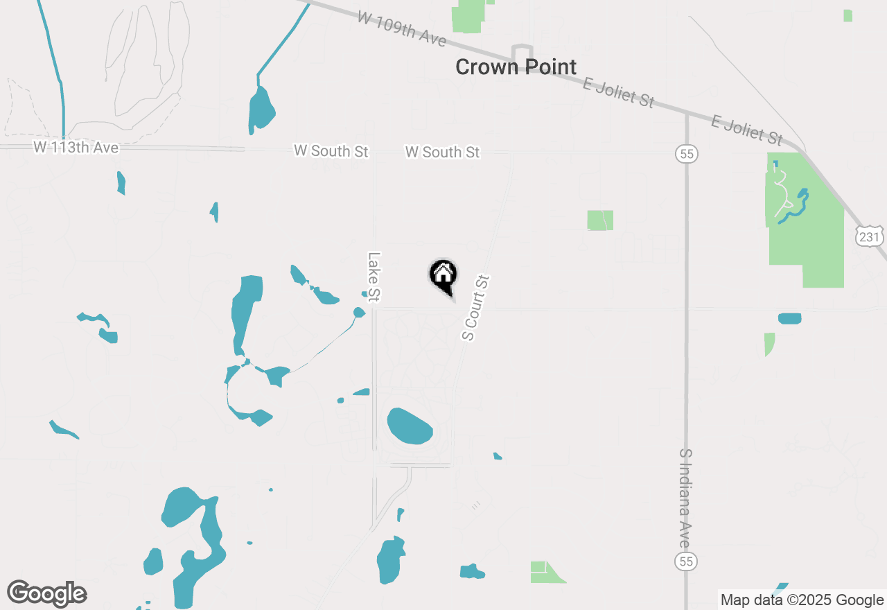 Map of 240 W Greenwood Avenue, Crown Point, IN 46307