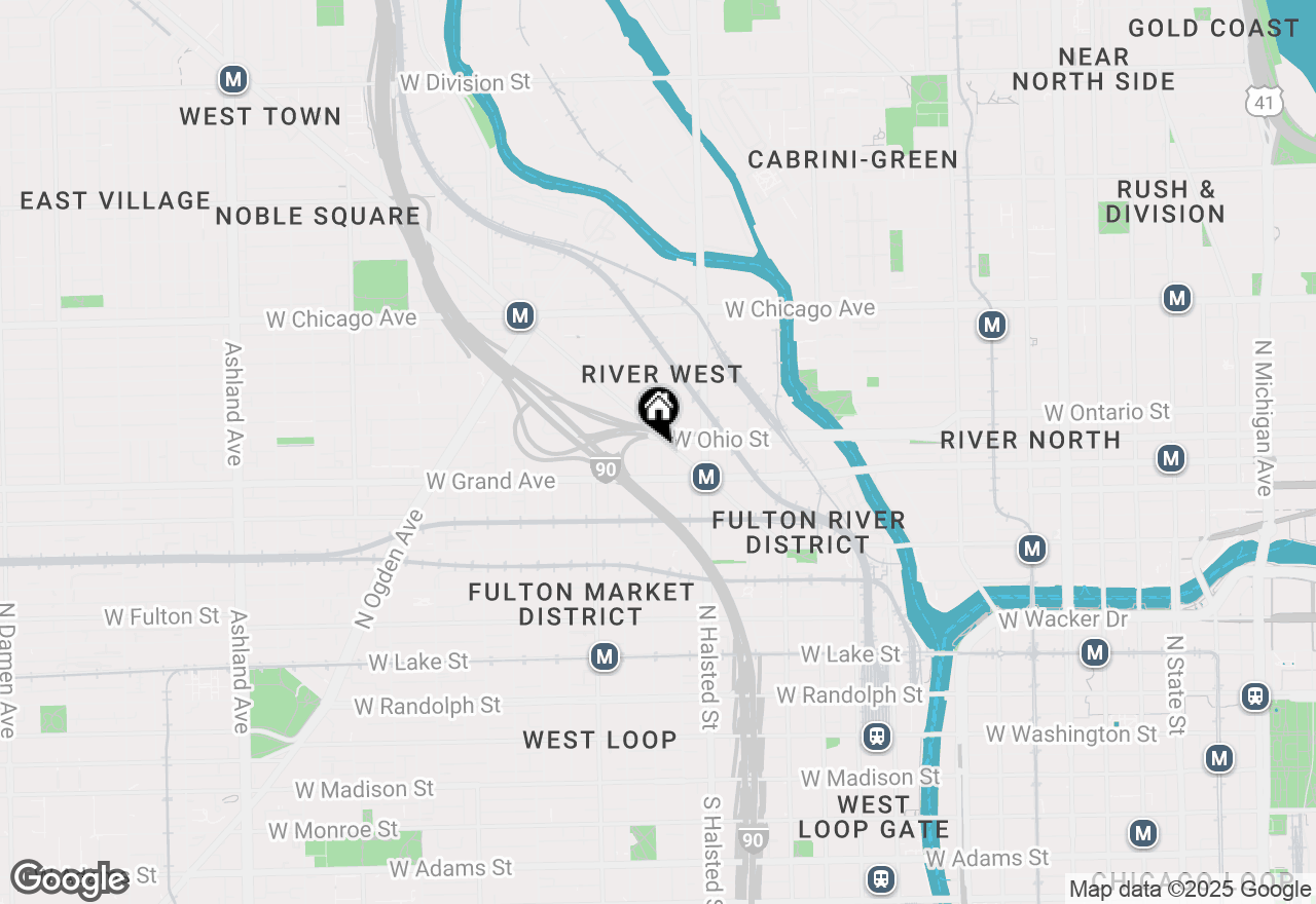 Map of 849 W Ohio Street #8, Chicago, IL 60642