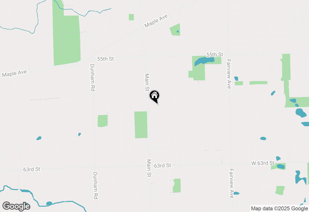 Map of 5828 Webster Street, Downers Grove, IL 60516