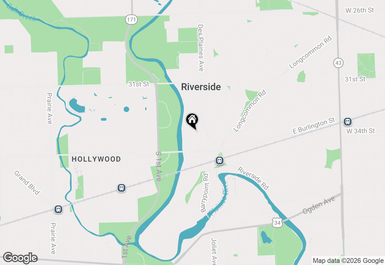 Map of 106 Lincoln Avenue #1E, Riverside, IL 60546