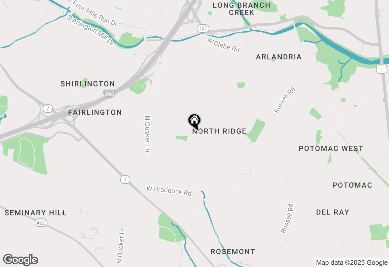 Map of 1113 Beverley Drive, Alexandria, VA 22302