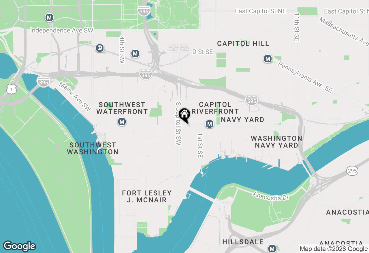 Map of 1211 Van Street Se #1112, Washington, DC 20003