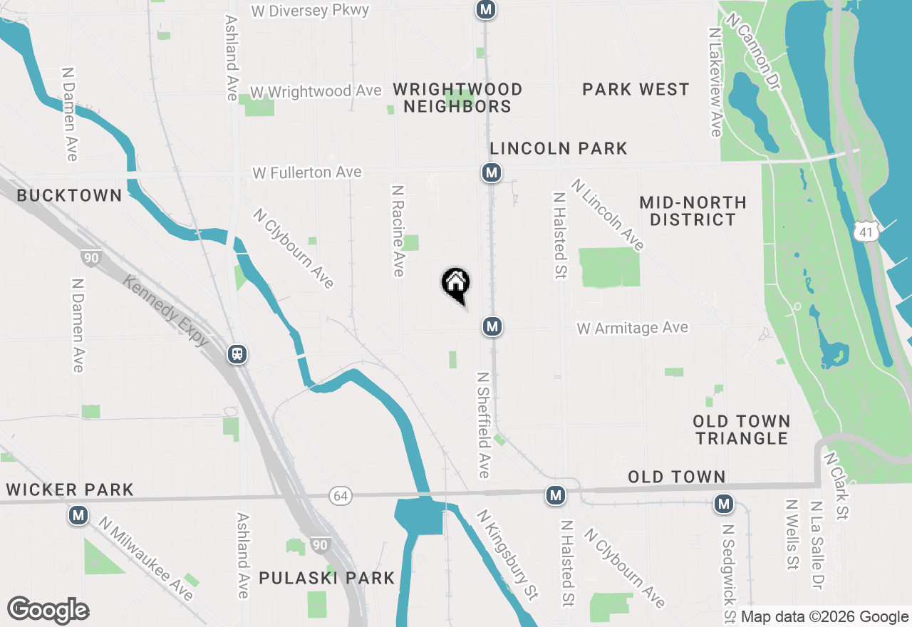 Map of 2026 N Kenmore Ave, Chicago, IL 60614