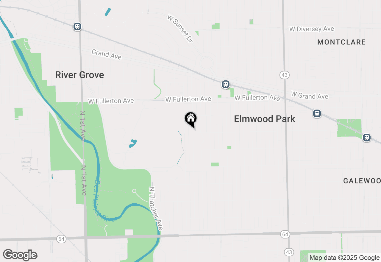 Map of 2200 N 77th Court, Elmwood Park, IL 60707