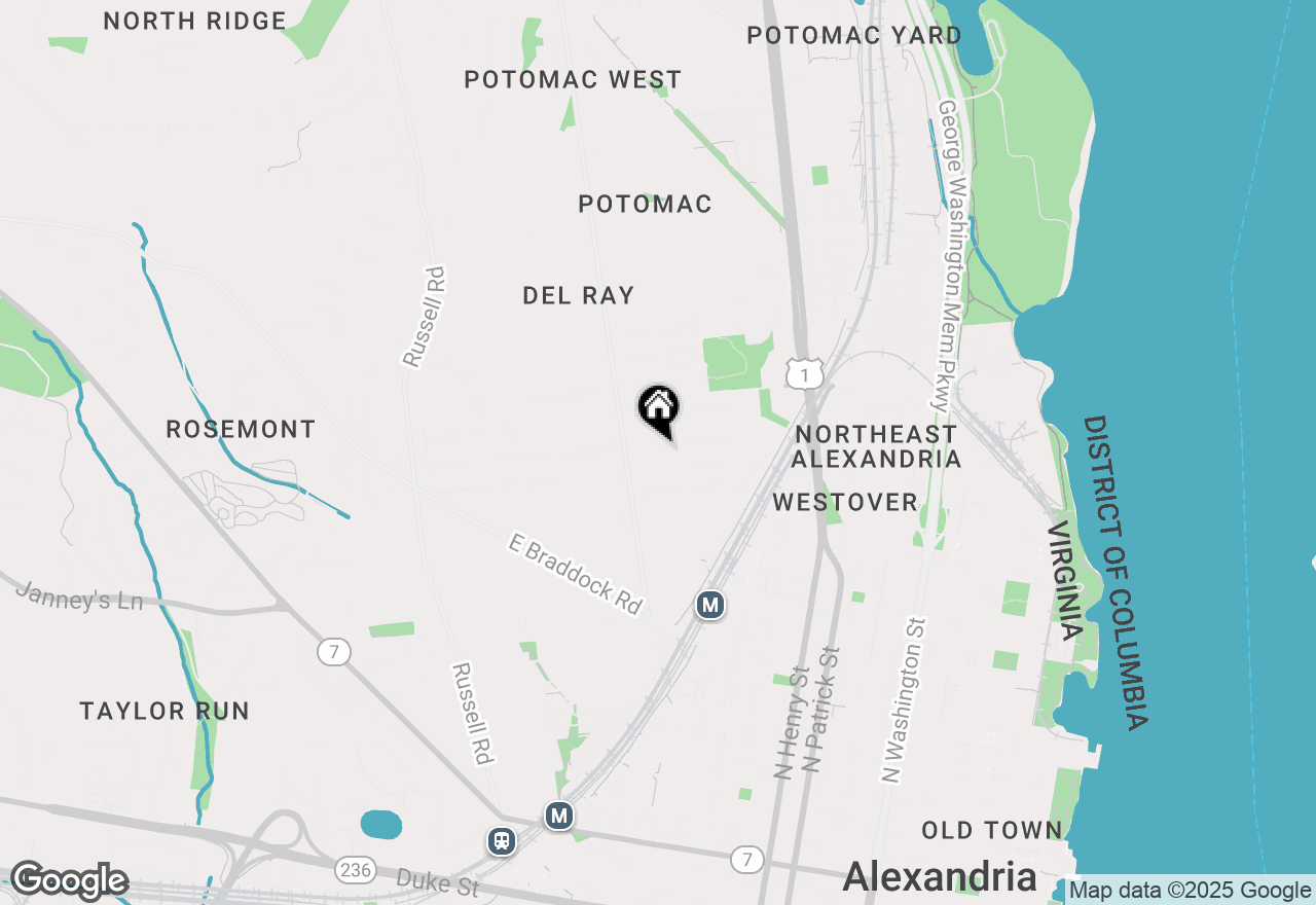 Map of 416 E Alexandria Avenue, Alexandria, VA 22301