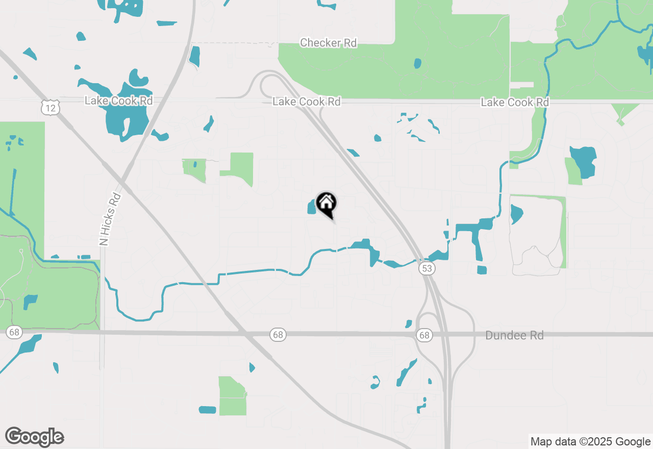 Map of 1944 Green Lane North, Palatine, IL 60074