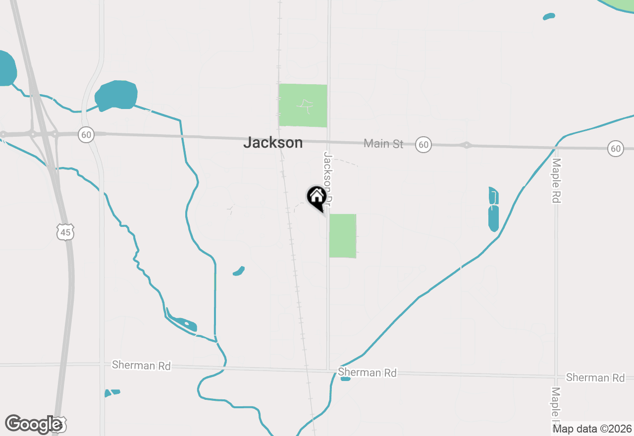 Map of N165W20522 Berry Patch Rd, Jackson, WI 53037