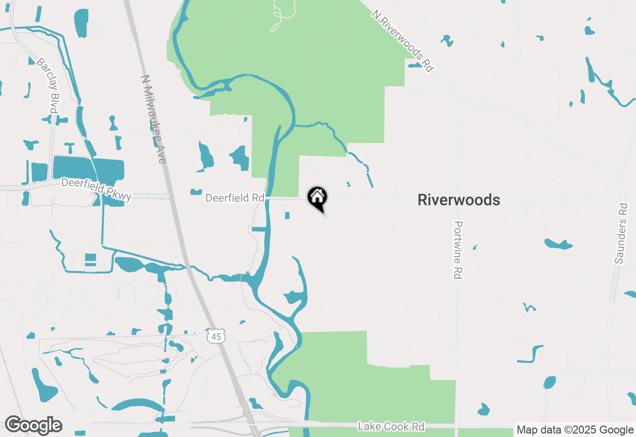 Map of 719 Thornmeadow Road, Riverwoods, IL 60015