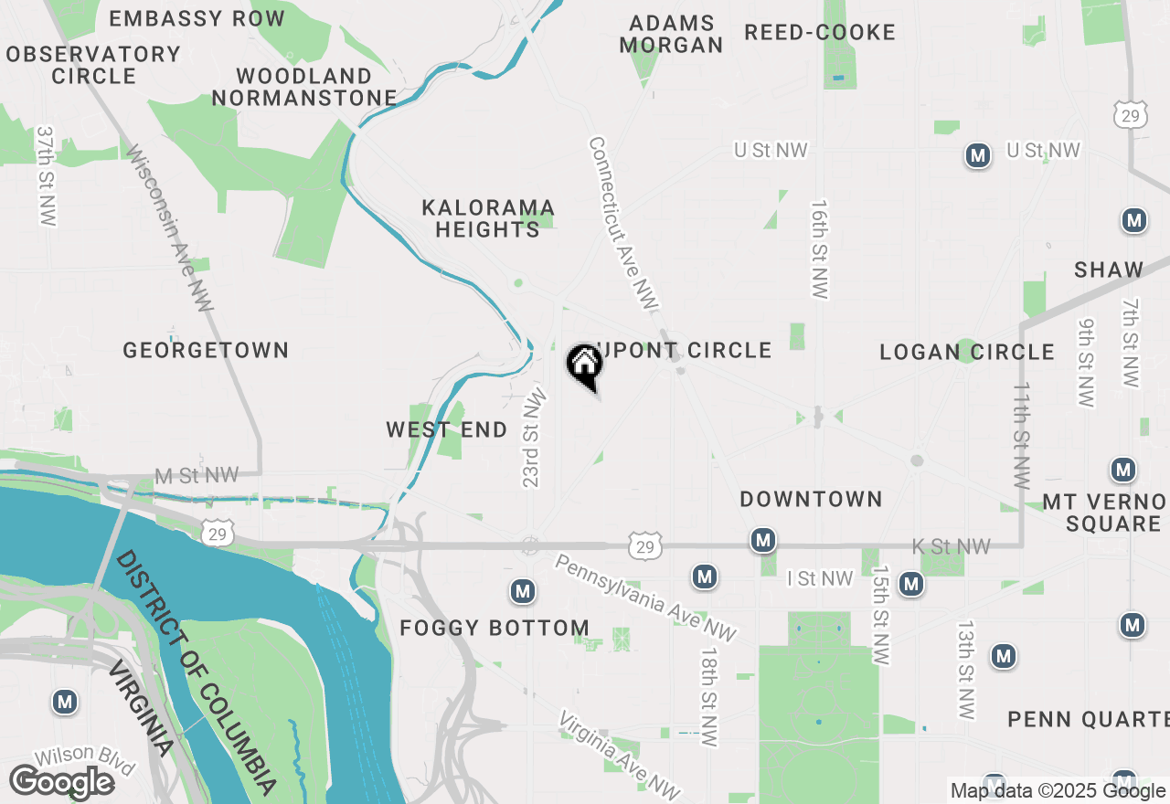 Map of 2128 Newport Place Nw, Washington, DC 20037
