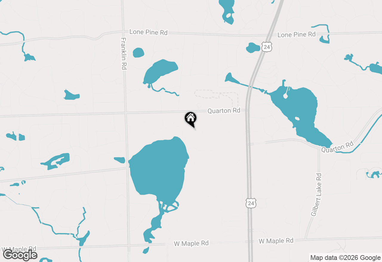 Map of 5640 Kolly Road, Bloomfield Hills, MI 48301