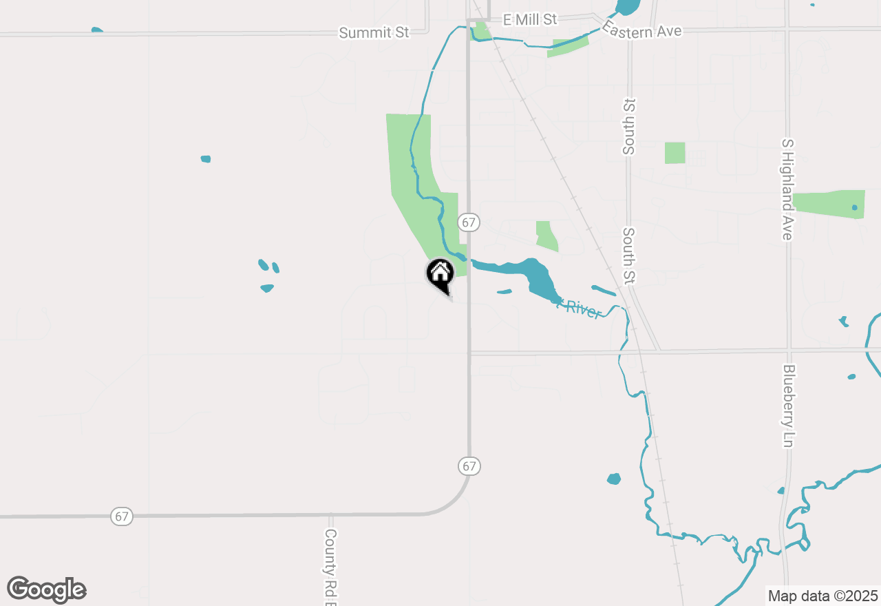 Map of 109 South Hills Dr, Plymouth, WI 53073