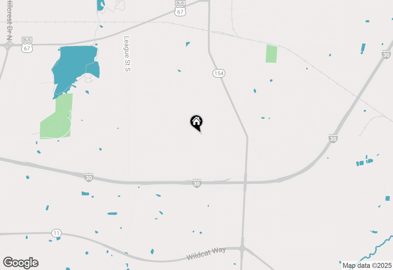 Map of 1024 Georgia Street, Sulphur Springs, TX 75482