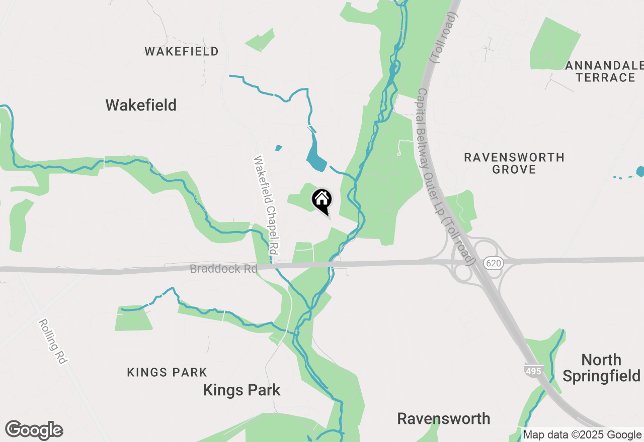 Map of 8303 Highcliffe Court, Annandale, VA 22003