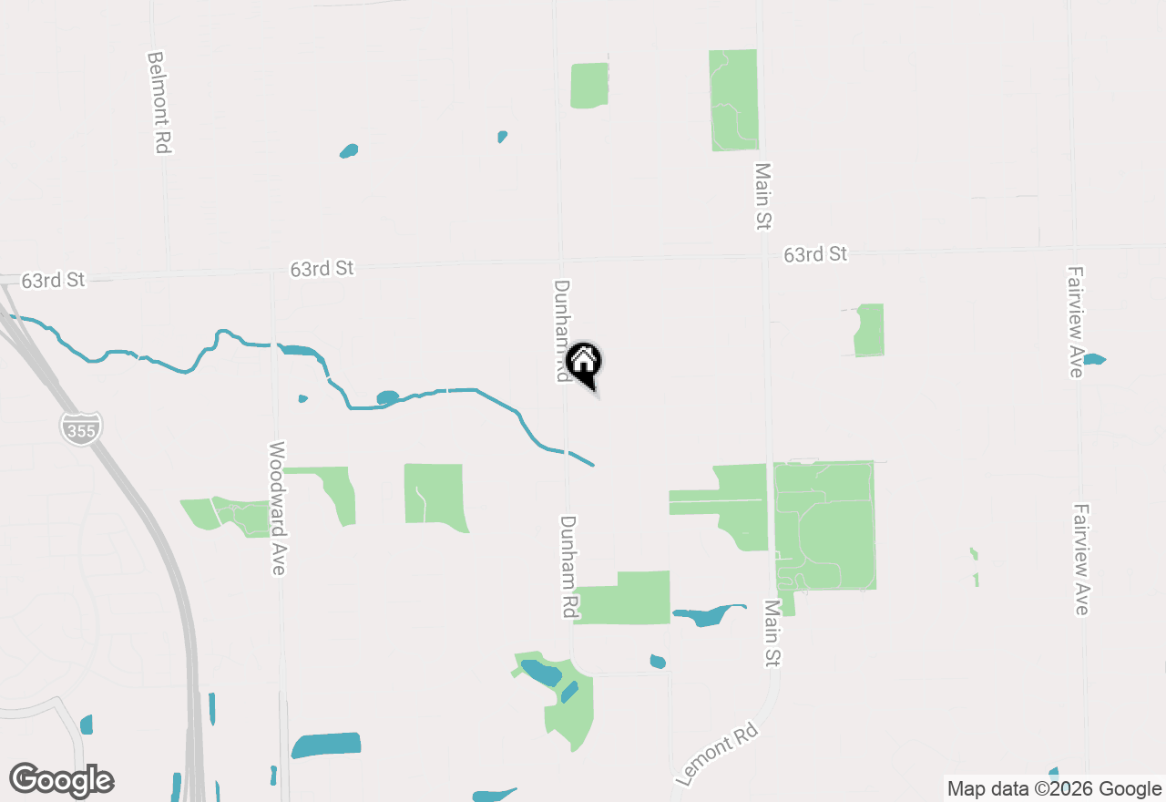 Map of 1340 Palmer Street, Downers Grove, IL 60516