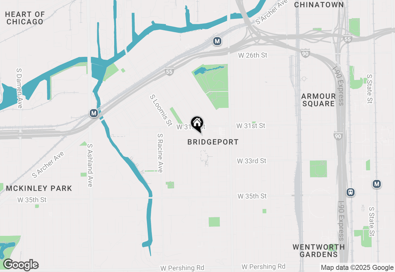 Map of 3129 S Morgan #1S, Chicago, IL 60608