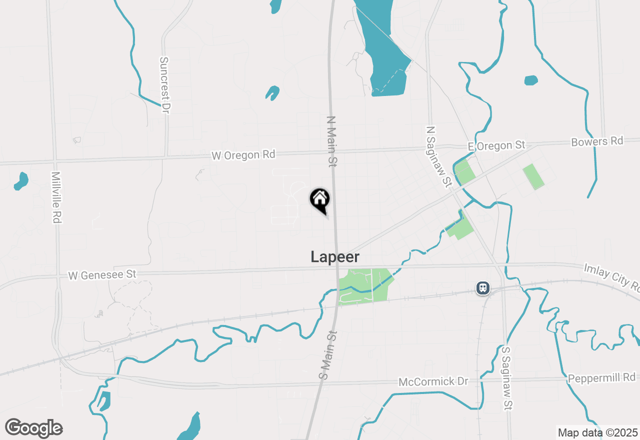 Map of 1111 W Park Street, Lapeer, MI 48446