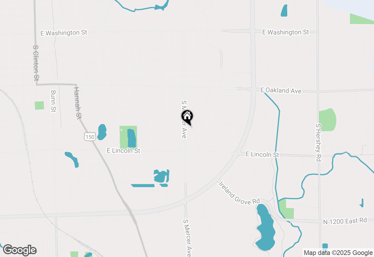 Map of 902 S Mercer Avenue, Bloomington, IL 61701