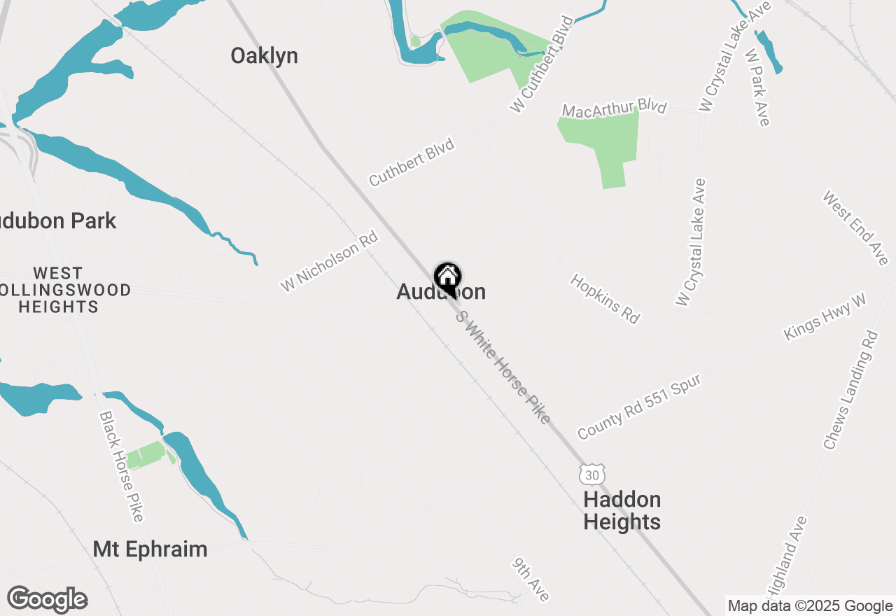 Map of 220 S White Horse Pike #STE 2, Audubon, NJ 08106