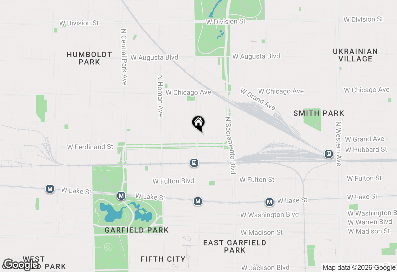 Map of 523 N Kedzie Avenue #2, Chicago, IL 60612