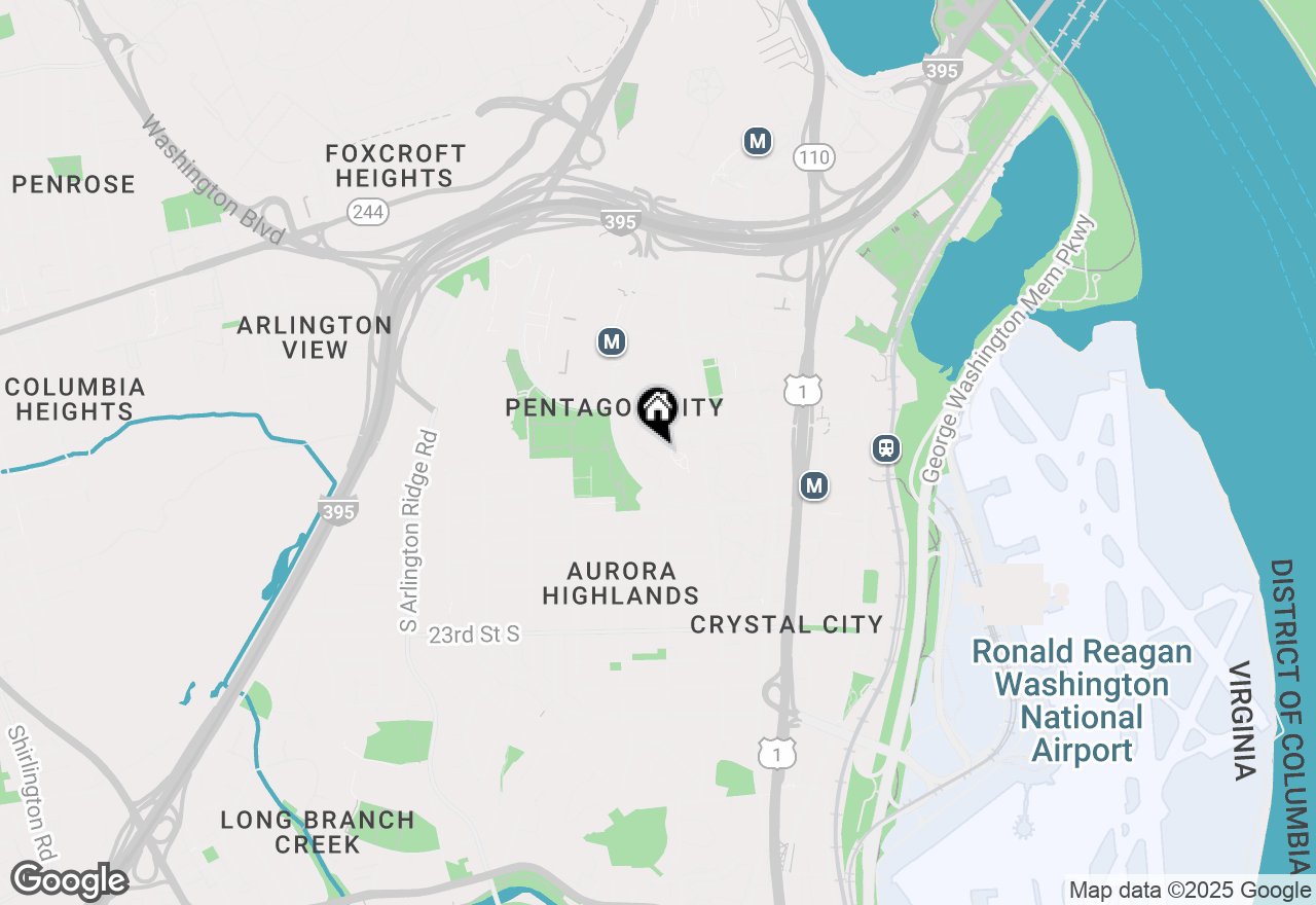 Map of 1705 S Hayes Street #B, Arlington, VA 22202