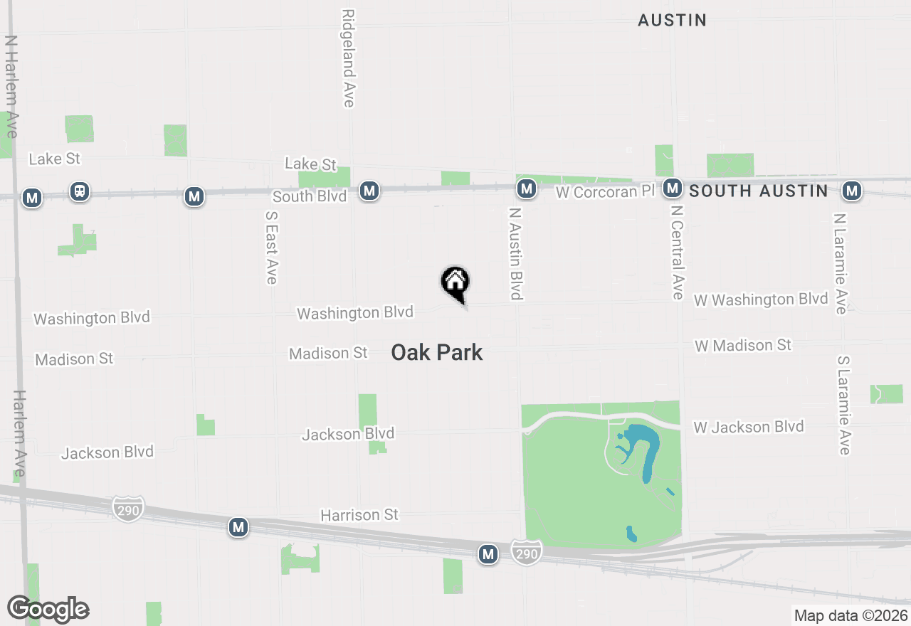 Map of 107 Washington Boulevard #2W, Oak Park, IL 60302