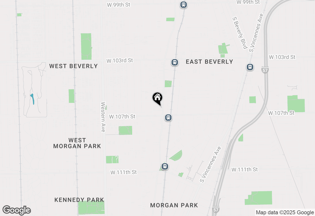 Map of 10628 S Longwood Drive, Chicago, IL 60643