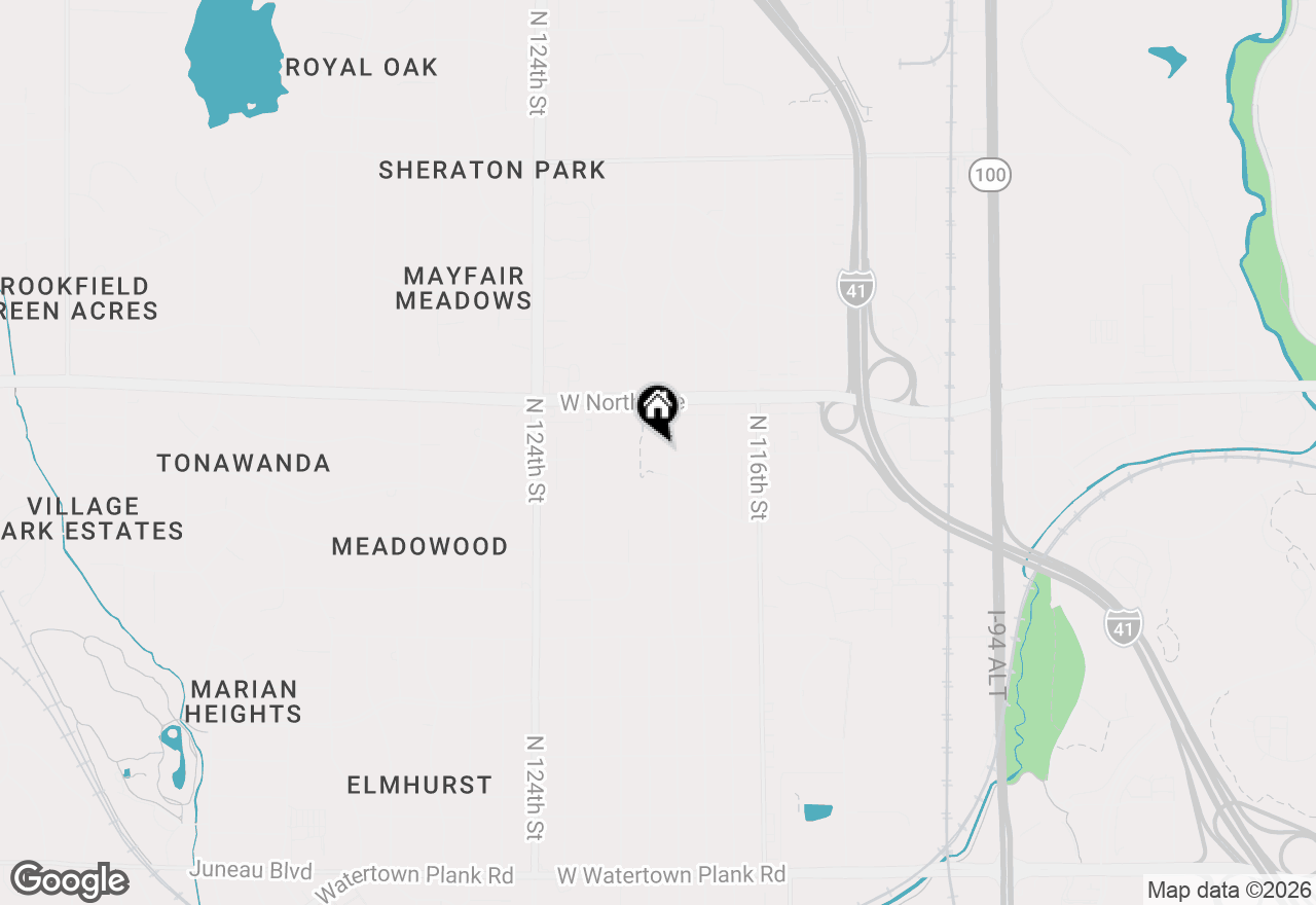 Map of 2207 N 119th St, Wauwatosa, WI 53226