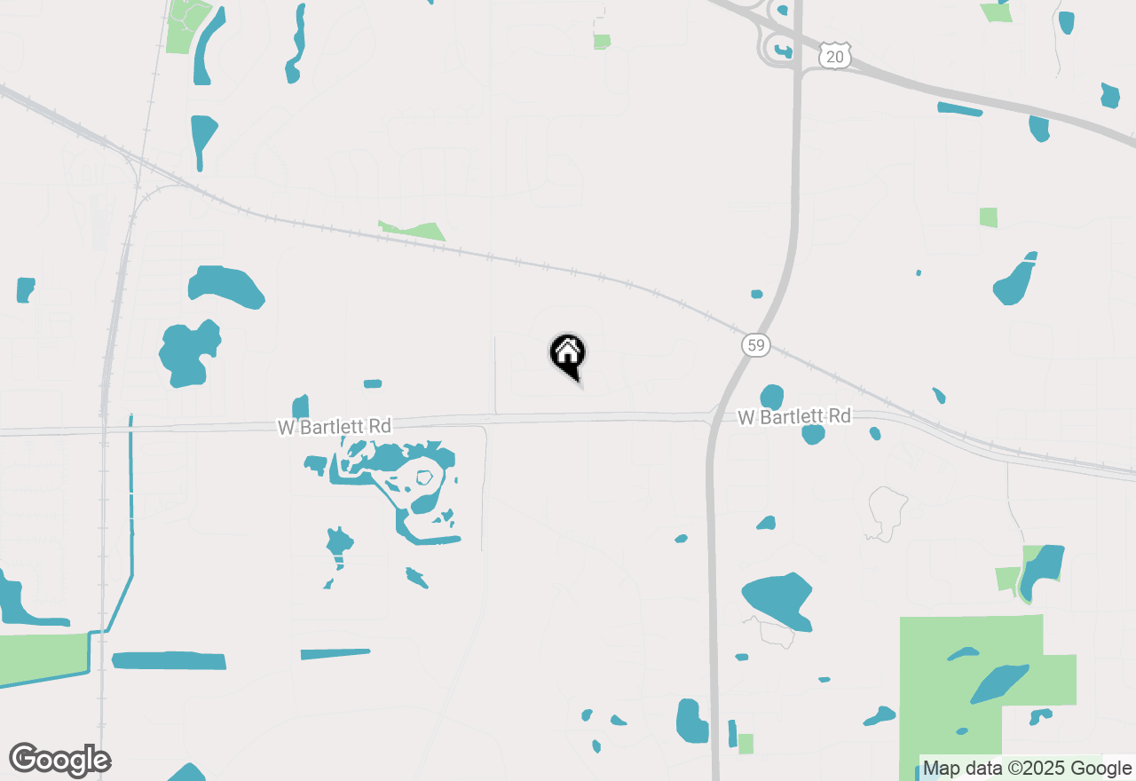 Map of 1274 Tiger Lily Drive, Bartlett, IL 60103