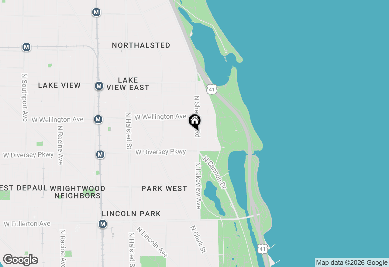 Map of 2906 N Sheridan Road, Chicago, IL 60657