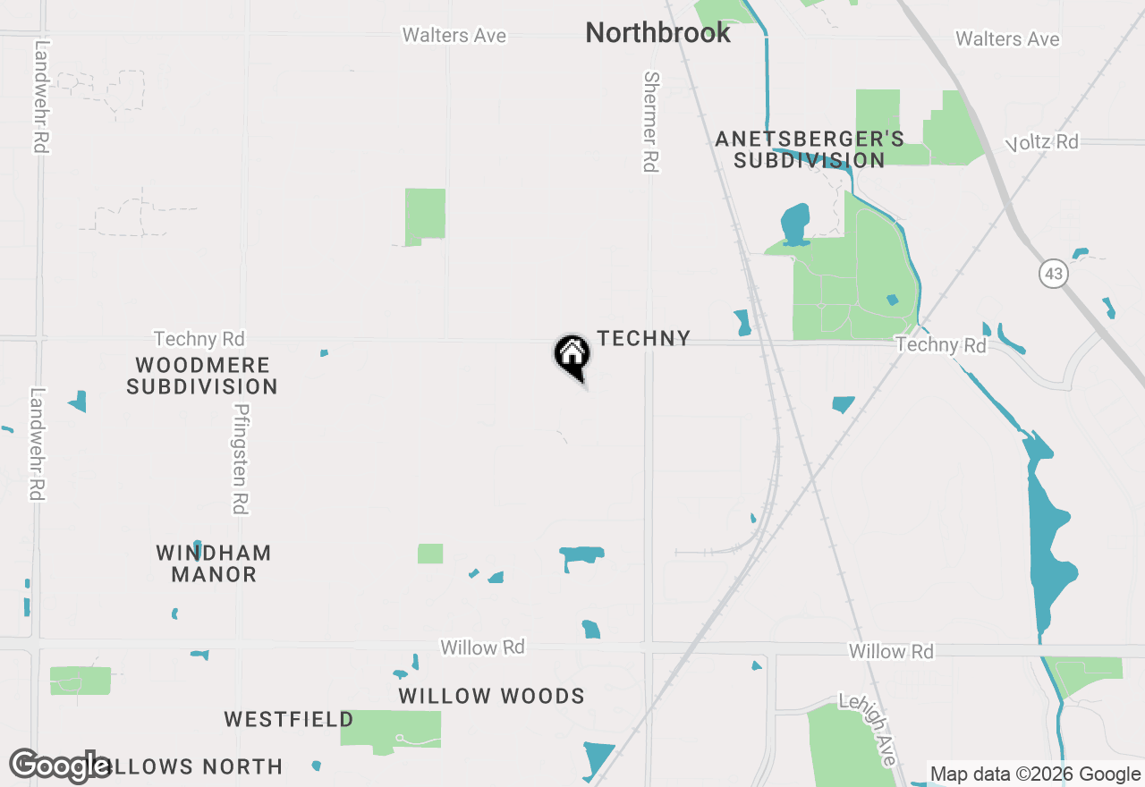 Map of 2112 2nd Street, Northbrook, IL 60062