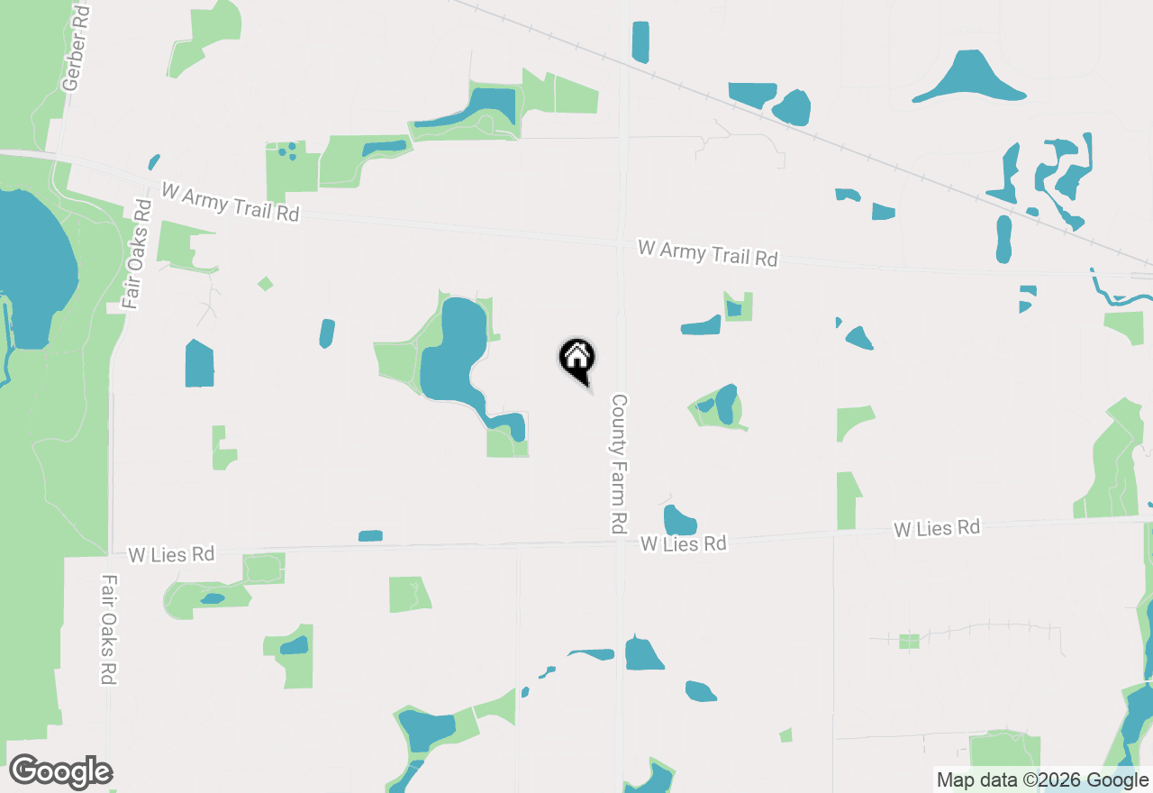 Map of 886 Farm Glen Lane, Carol Stream, IL 60188