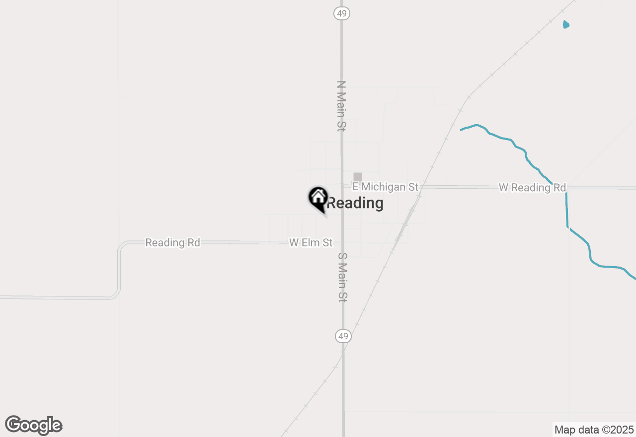 Map of 129 W Silver Street, Reading, MI 49274