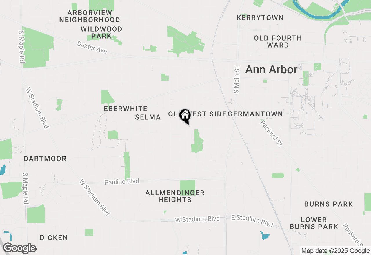 Map of 552 5th Street, Ann Arbor, MI 48103