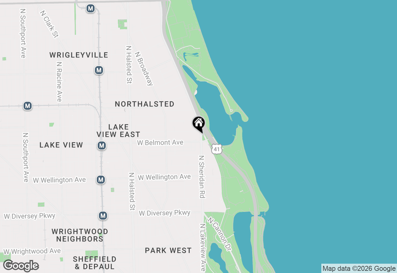 Map of 3200 N Lake Shore Drive #307, Chicago, IL 60657