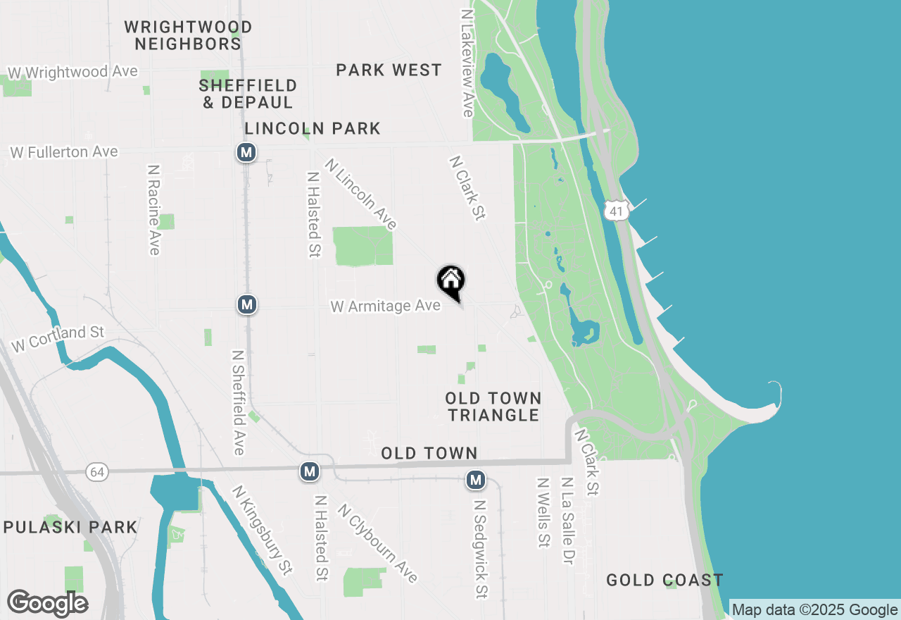 Map of 1952 N Hudson Avenue #2, Chicago, IL 60614