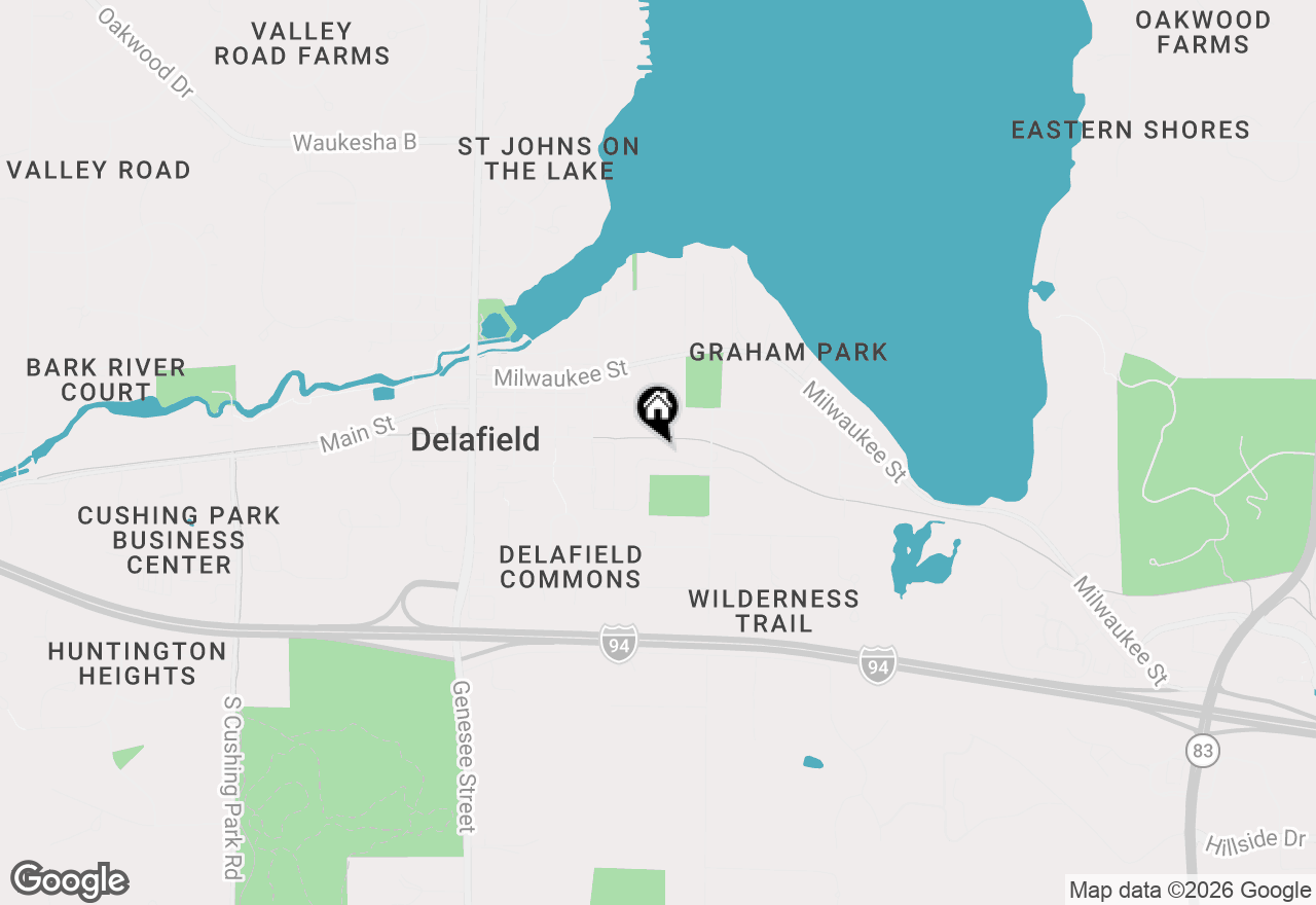 Map of 1025 Park Way, Delafield, WI 53018