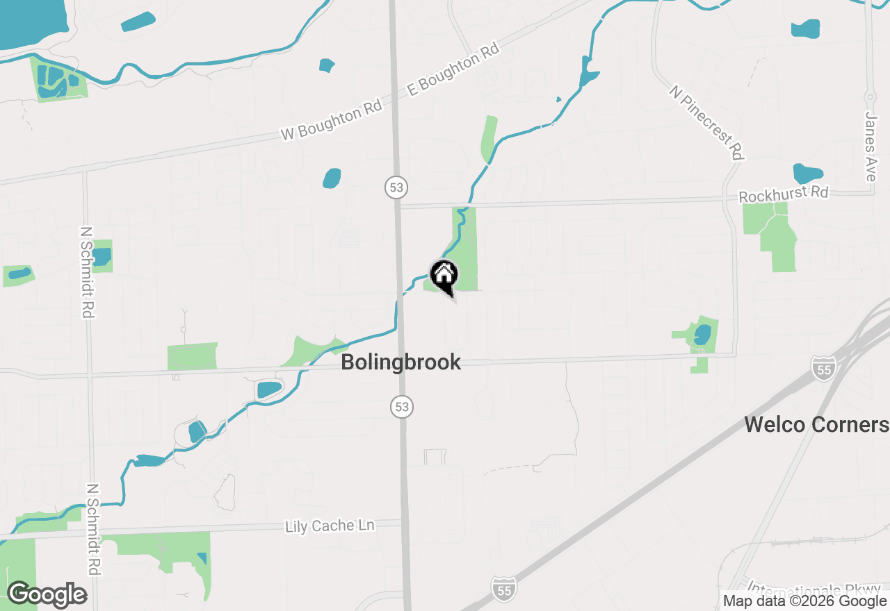 Map of 119 Enclave Circle, Bolingbrook, IL 60440