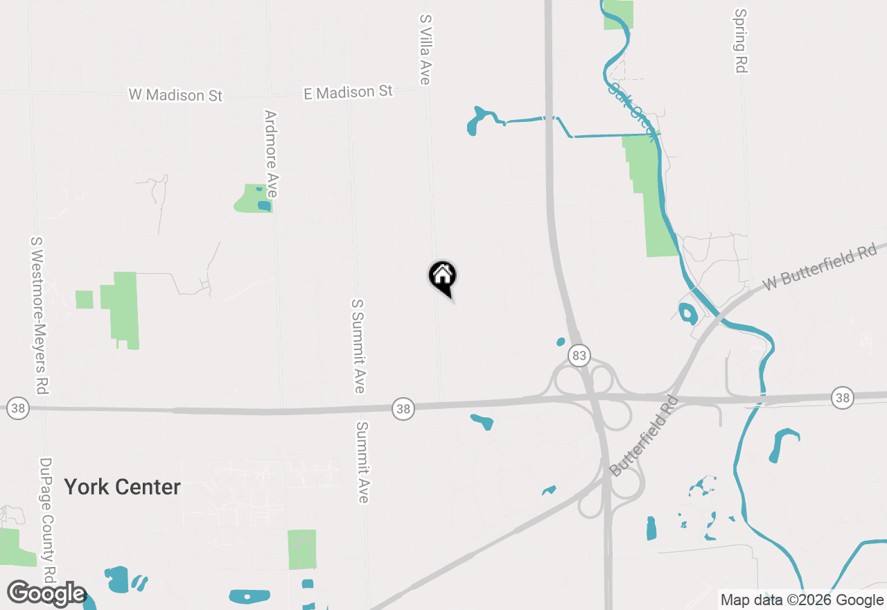 Map of 1335 S Villa Avenue, Villa Park, IL 60181