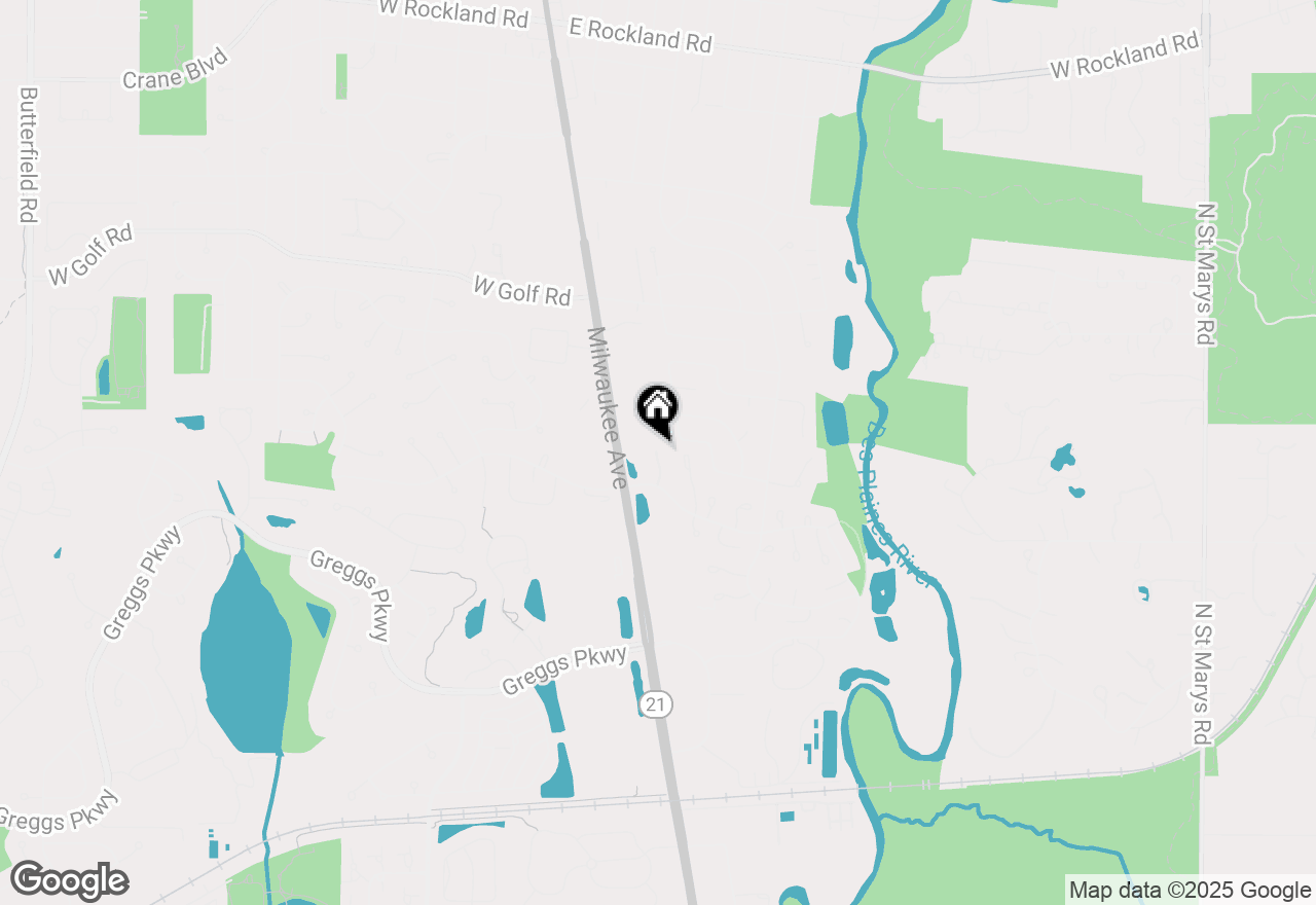 Map of 100 Red Top Drive #301, Libertyville, IL 60048