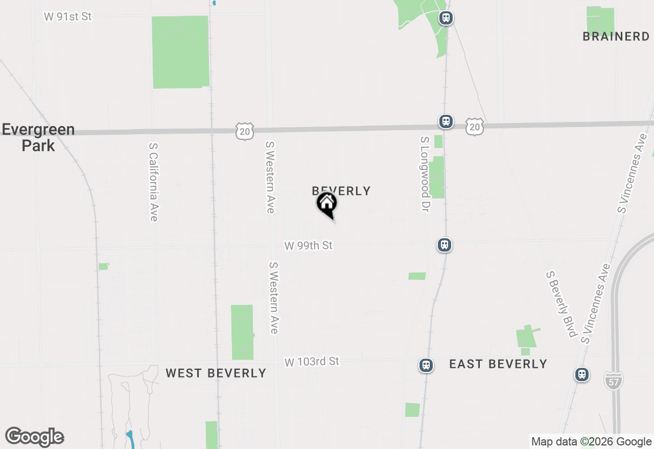 Map of 9818 S Leavitt Street, Chicago, IL 60643