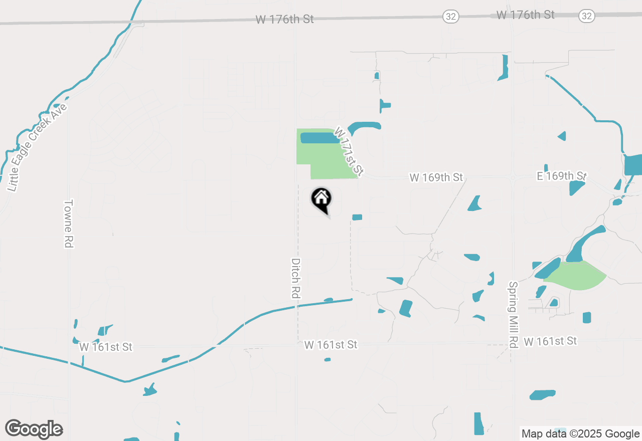 Map of 1319 Clairet Drive, Westfield, IN 46074