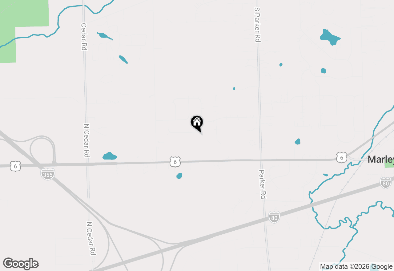 Map of 13741 W Elizabeth Lane, Mokena, IL 60448