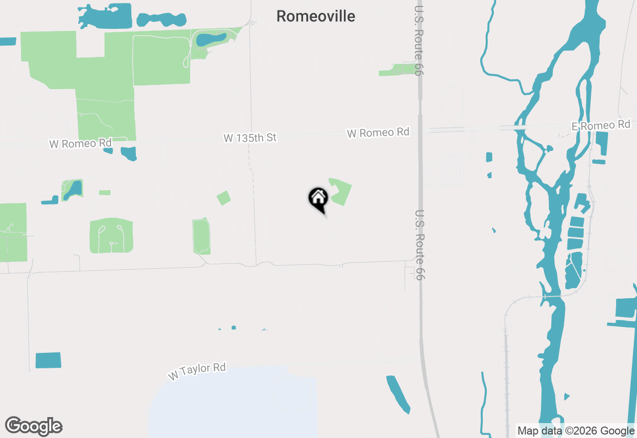Map of 312 Healy Avenue, Romeoville, IL 60446