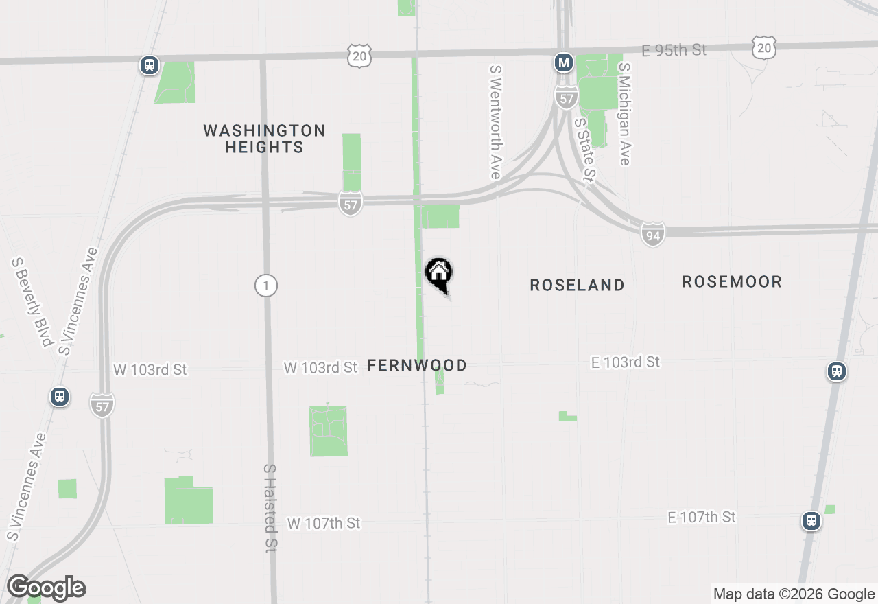 Map of 334 W 101st Place, Chicago, IL 60628