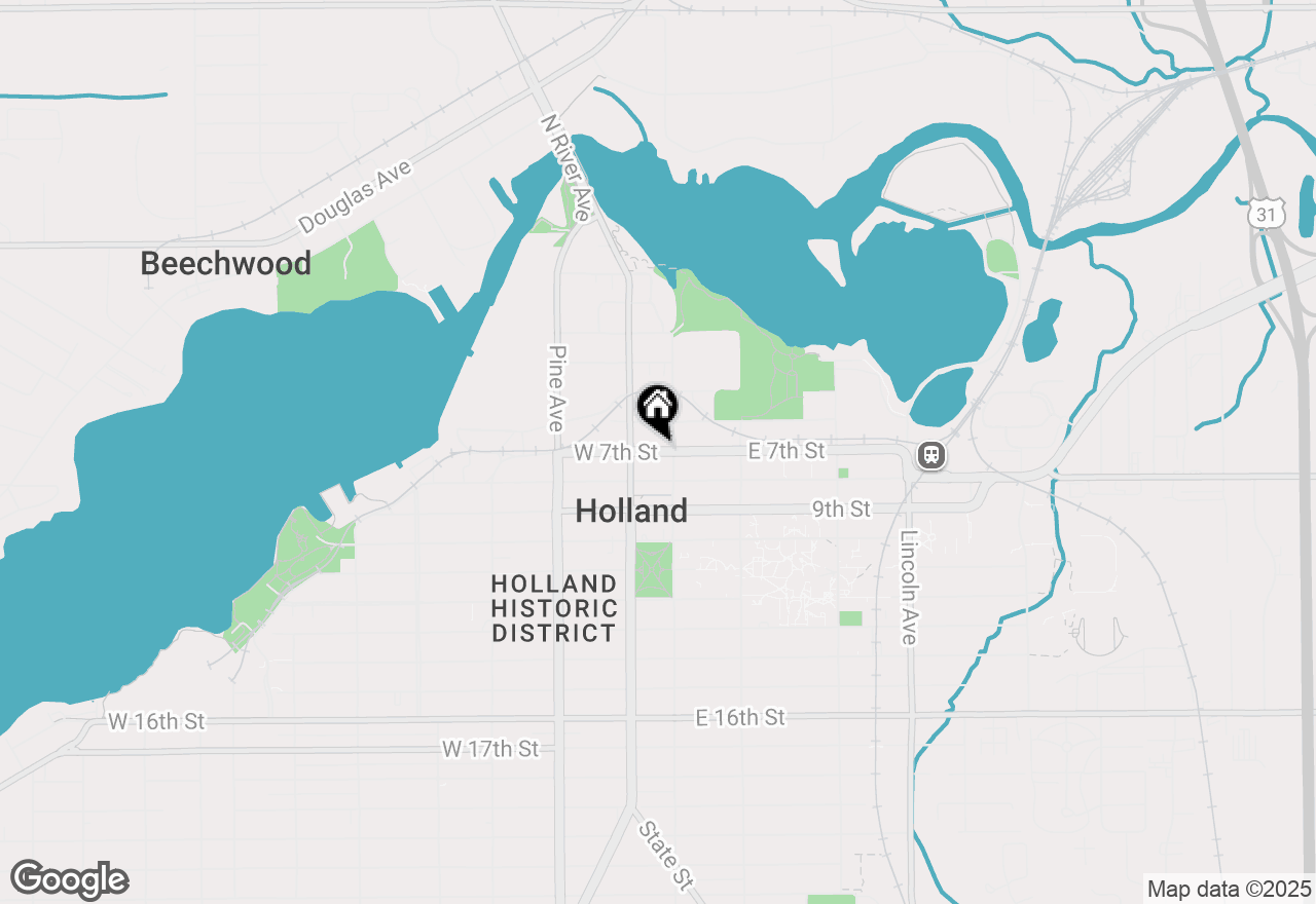 Map of 13 W 7th Street, Holland, MI 49423
