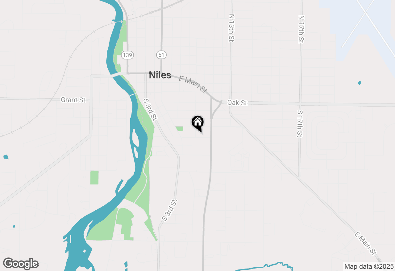 Map of 429 S 9th Street, Niles, MI 49120