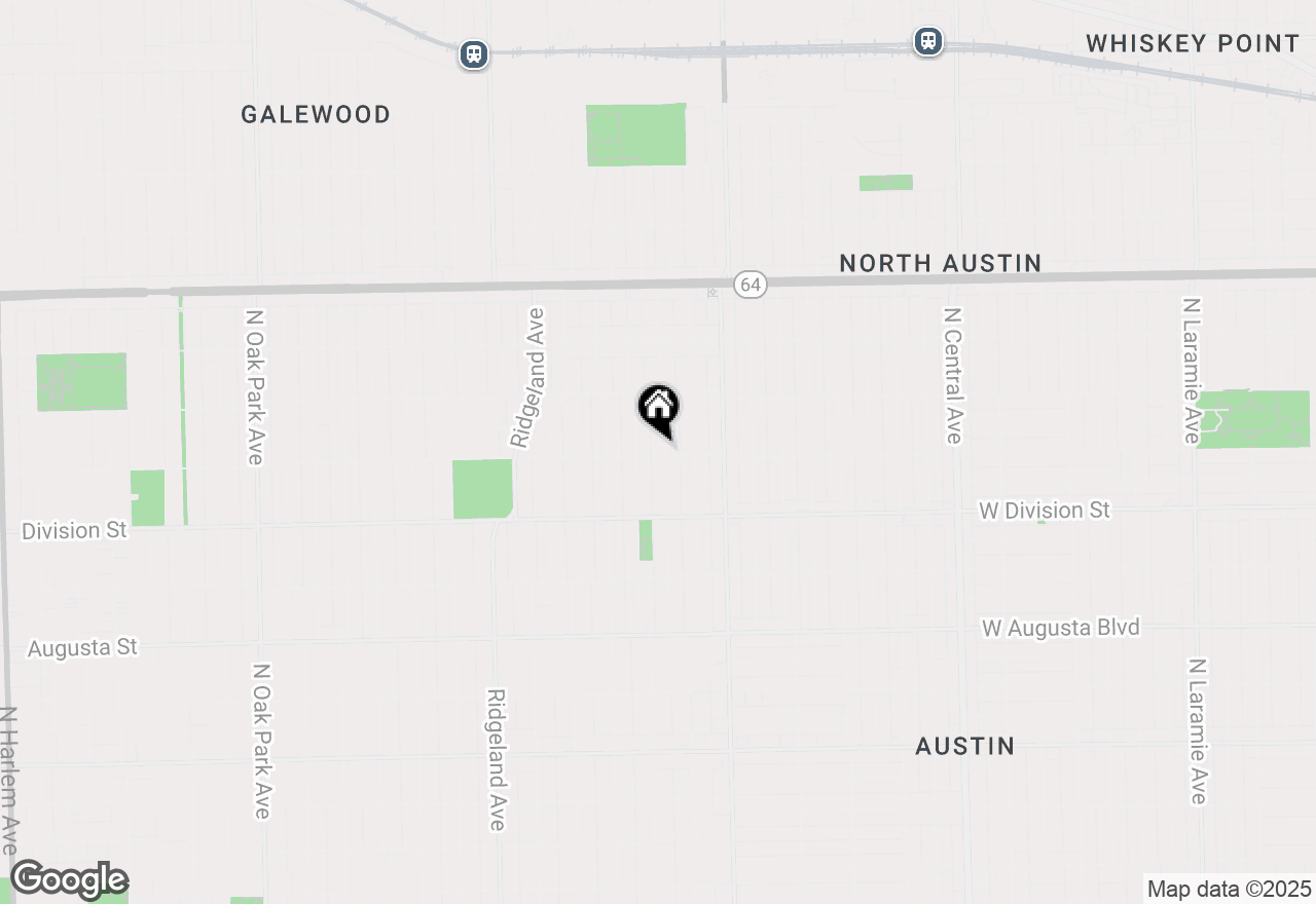 Map of 1001 N Taylor Avenue, Oak Park, IL 60302